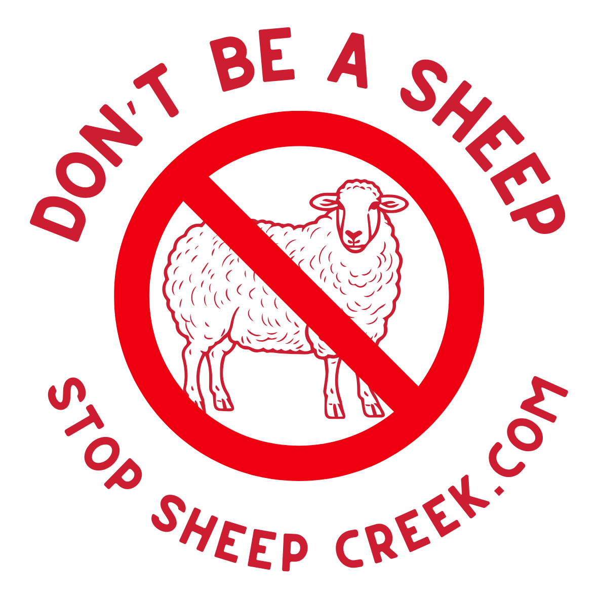 Stop Sheep Creek Sticker